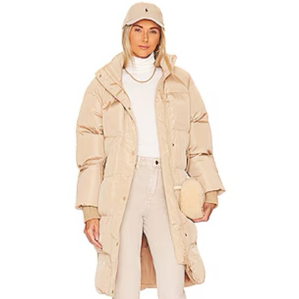 Toast Society Sienna Longline Puffer Jacket Caramel XS
